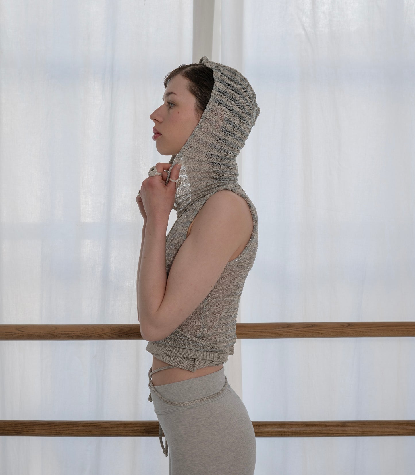 wrap hoodie