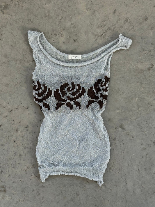 jacquard flower top